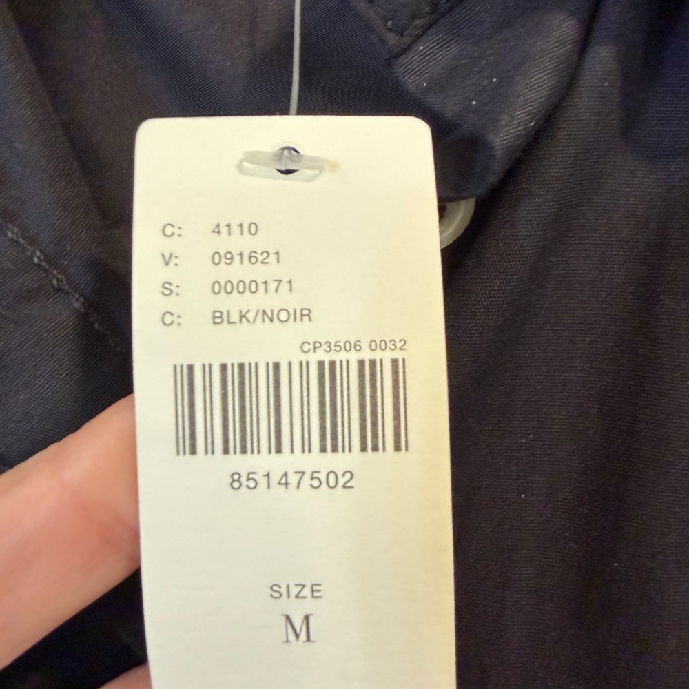 Anthropologie Black Button-Down Shirt - Picture 6 of 9